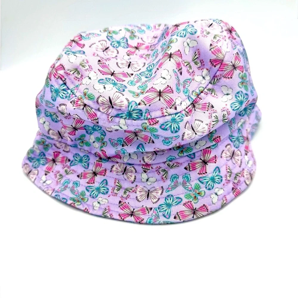 Claire's Club Purple Butterfly Bucket Hat